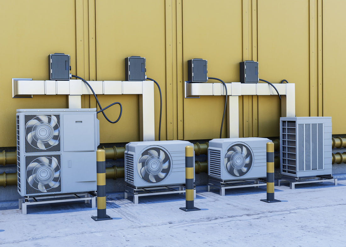 Outdoor units of a central air heat pump