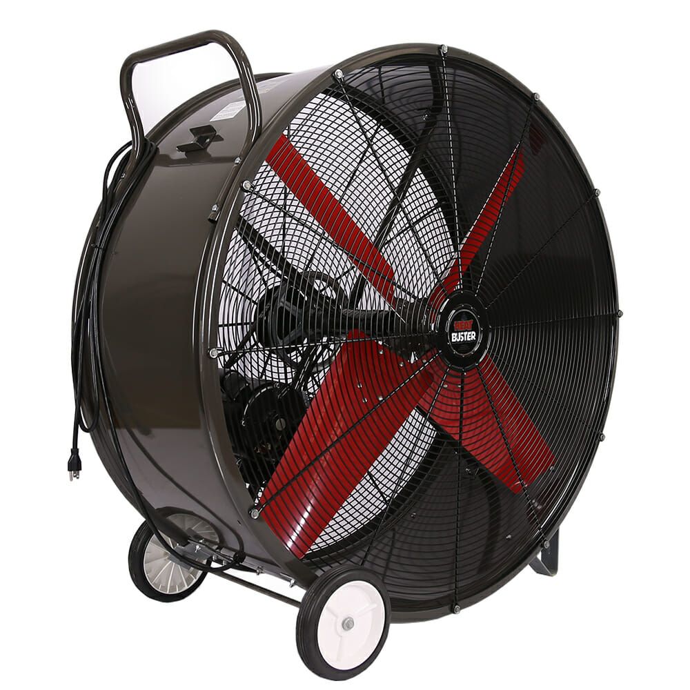 TPC4213-T Triangle 42" 1 Speed 1/2 HP 115V 1-Phase Totally Enclosed Motor Belt Drive Heatbuster Portable Fan