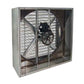 VIK2413T-X Triangle Fans 24" 1 Speed 1/2 HP 230/460V 3-Phase Totally Enclosed Motor Belt Drive Industrial Exhaust Fan with Shutter and Guard