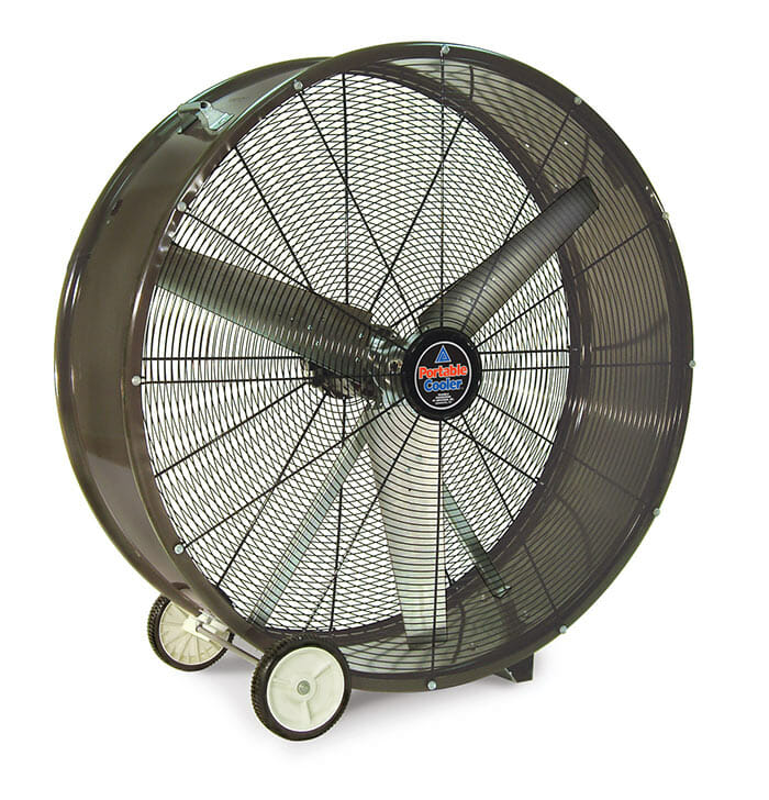 QBD4223 Triangle 42" 2 Speed Direct Drive 1/2 HP 115V 1-Phase Open Drip Proof Motor Portable Cooler Fan