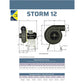 S12SS4P033WH3 Plastec Ventilation Duct Fans Polypropylene Blowers | Single 115/230V